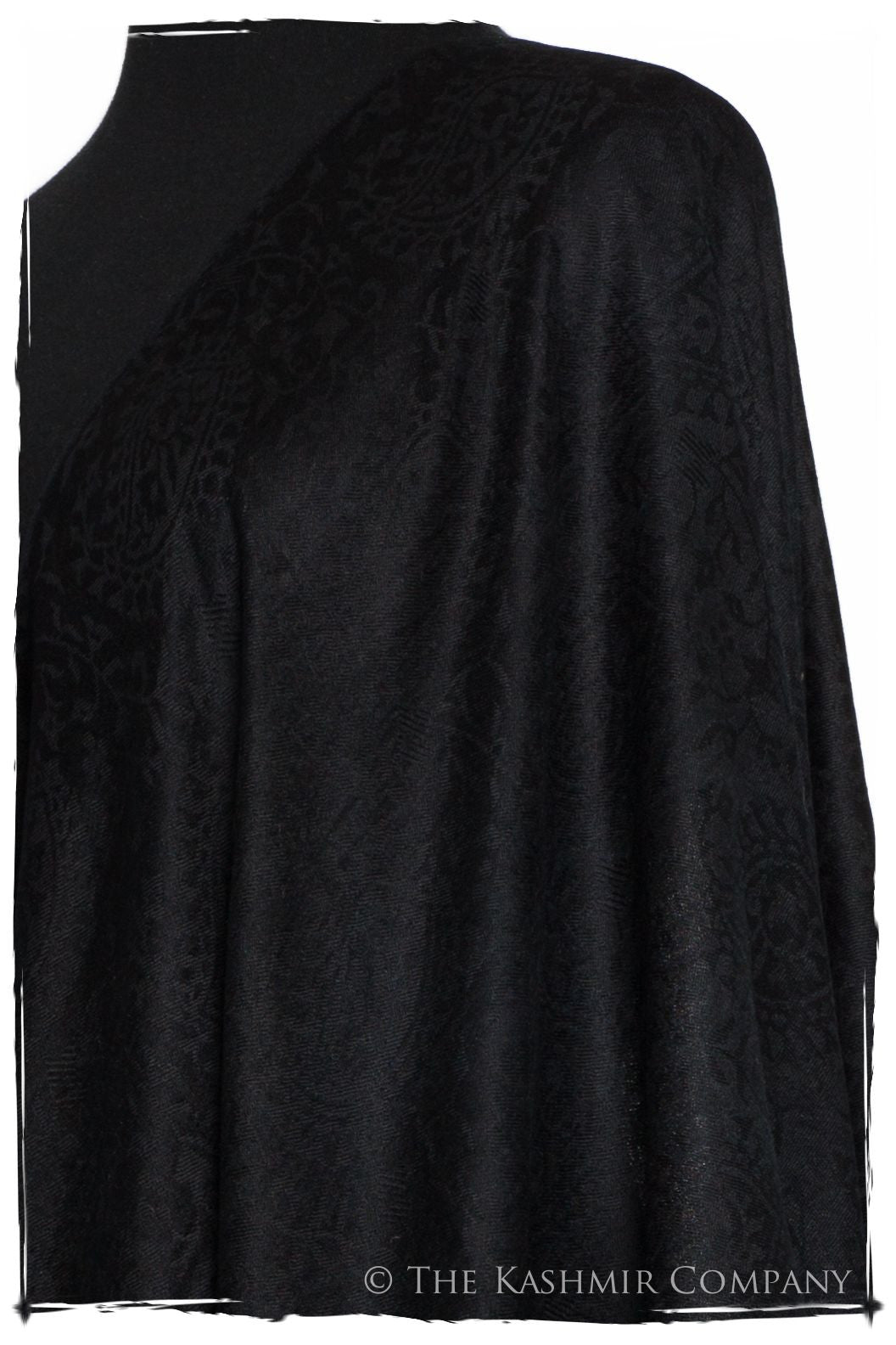 Noir Royale Paisley Silk Scarf / Shawl