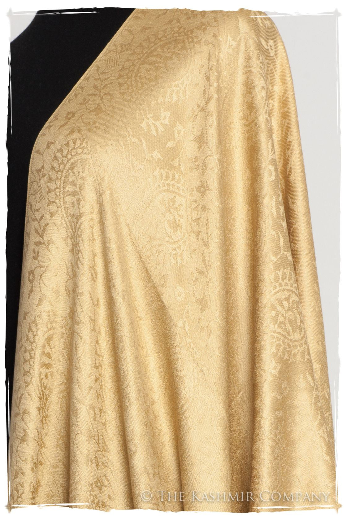 Aztec Gold Royale Paisley Silk Scarf / Shawl