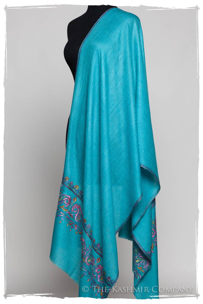 Orient Aqua Frontière L'amour Soft Cashmere Scarf/Shawl