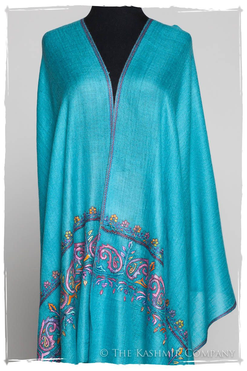 Orient Aqua Frontière L'amour Soft Cashmere Scarf/Shawl