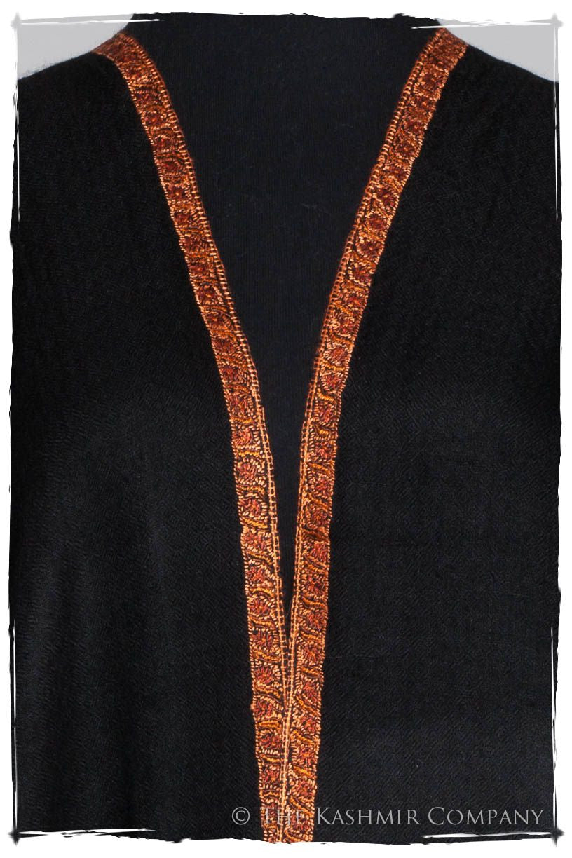 Frontière de Cuivre Noir L'amour Soft Cashmere Scarf/Shawl