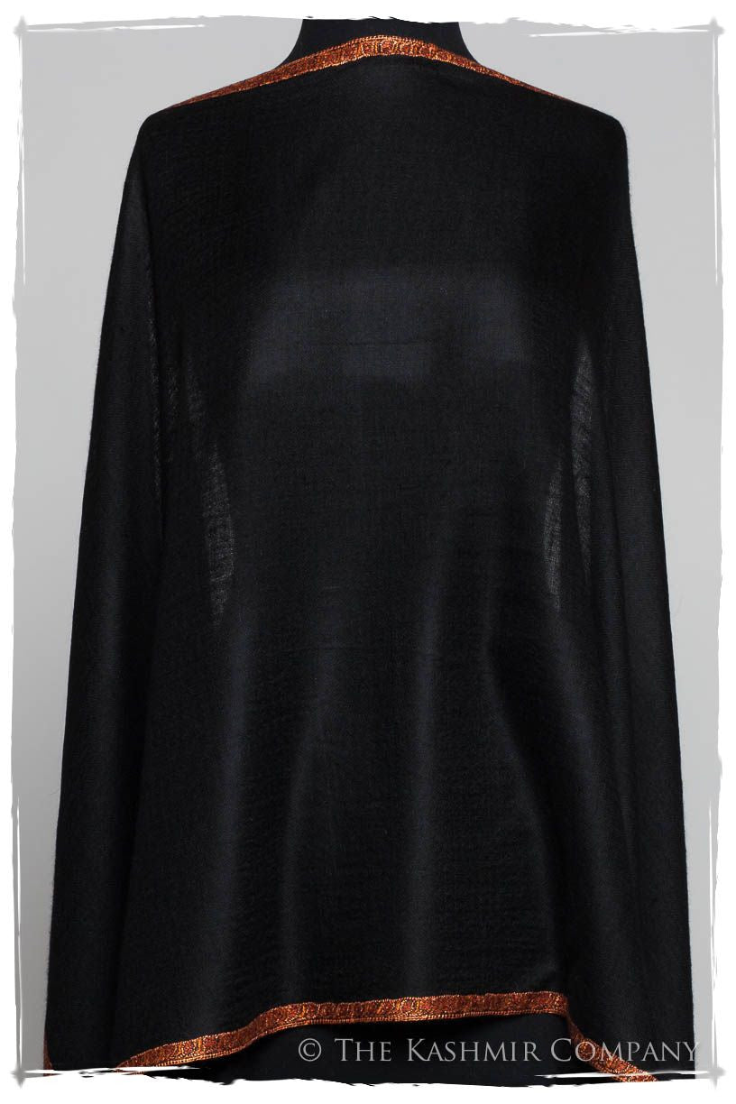 Frontière de Cuivre Noir L'amour Soft Cashmere Scarf/Shawl