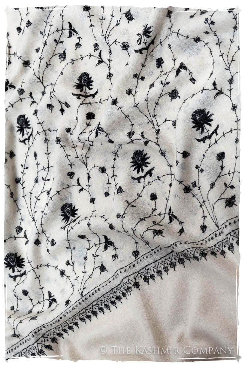 Clair de Lune Jardin L'amour Soft Cashmere Scarf/Shawl