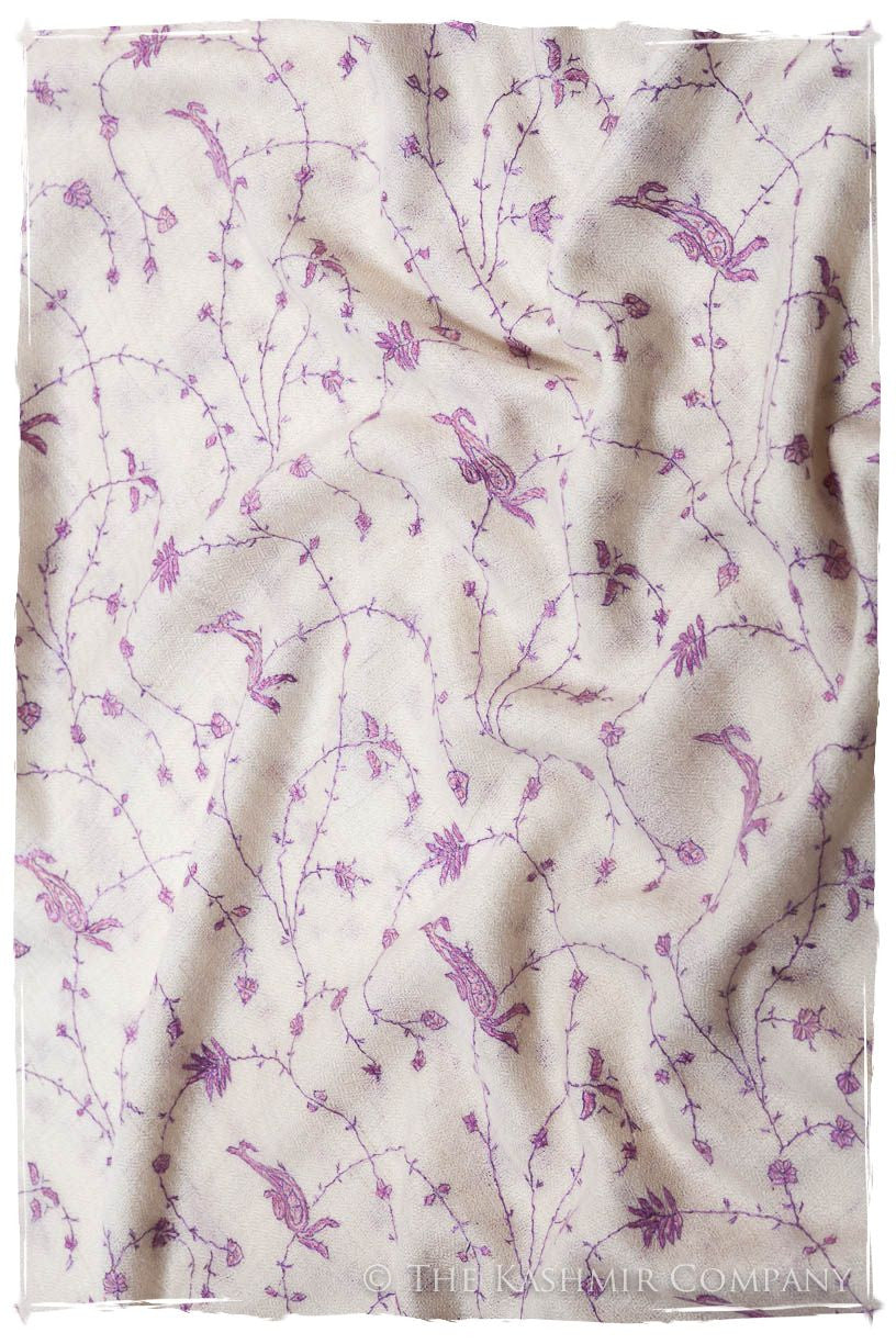 Lilac de Byzance Paisley L'amour Soft Cashmere Scarf/Shawl