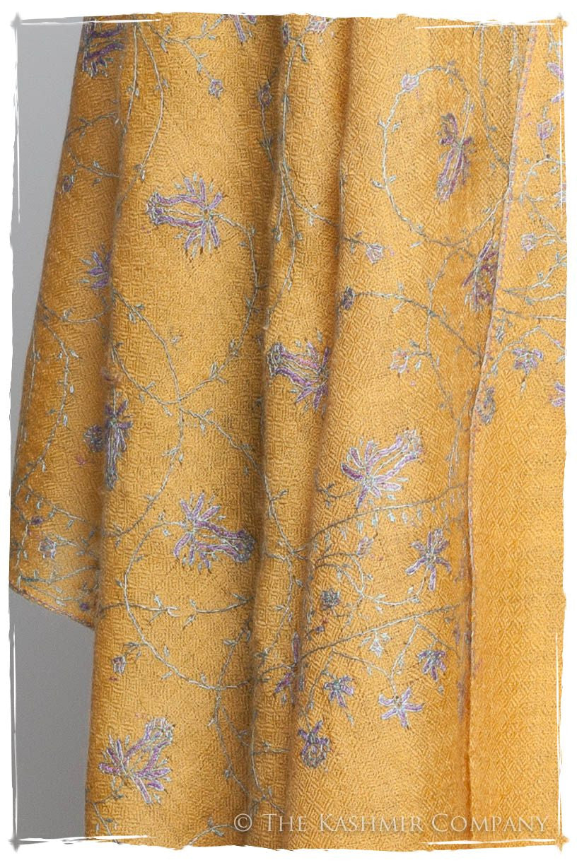 Lilac l'or de Cléopâtre Jardin L'amour Soft Cashmere Scarf/Shawl