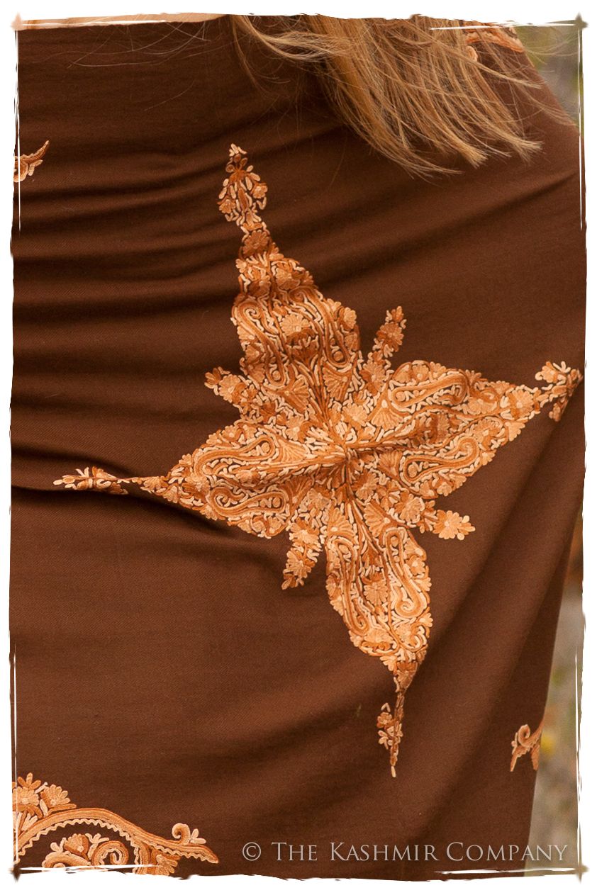 Regal Paisley Macaron au Cocoa Shawl