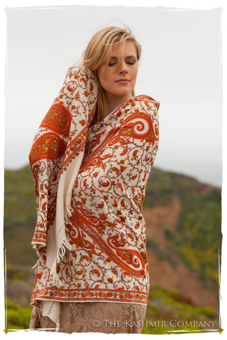 Rococo Espagne Ochre Royale Paisley Shawl