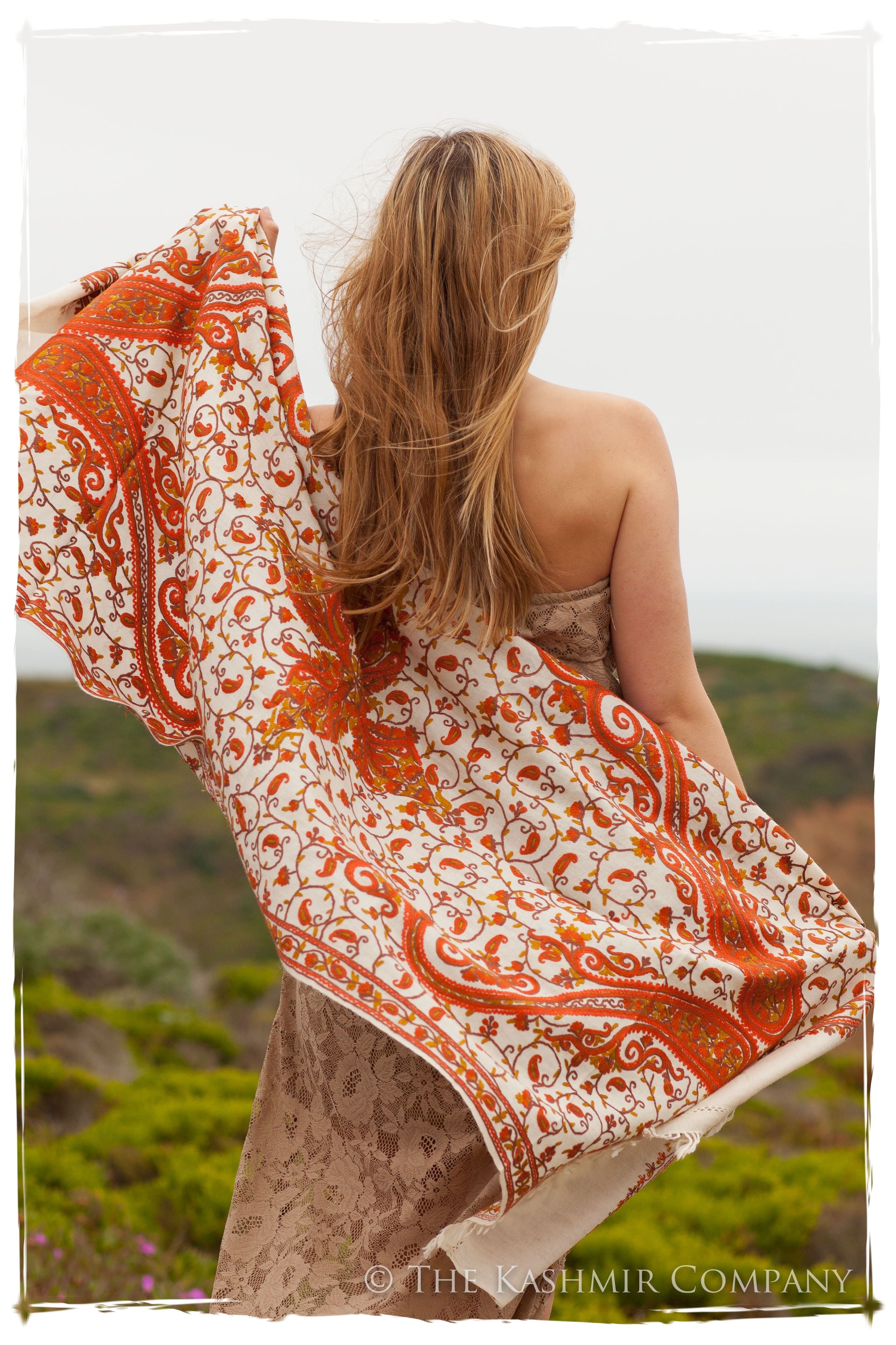 Rococo Espagne Ochre Royale Paisley Shawl