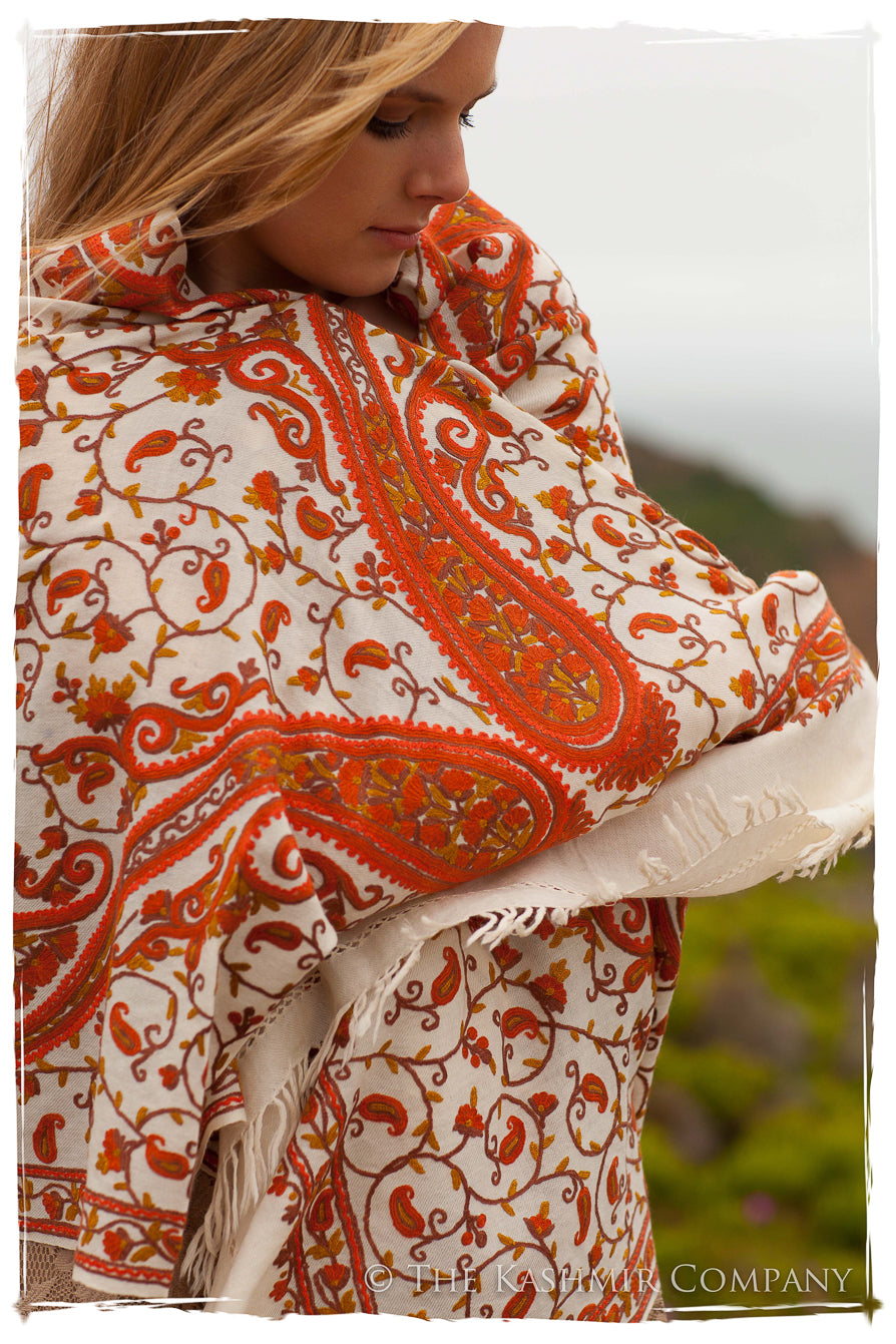 Rococo Espagne Ochre Royale Paisley Shawl