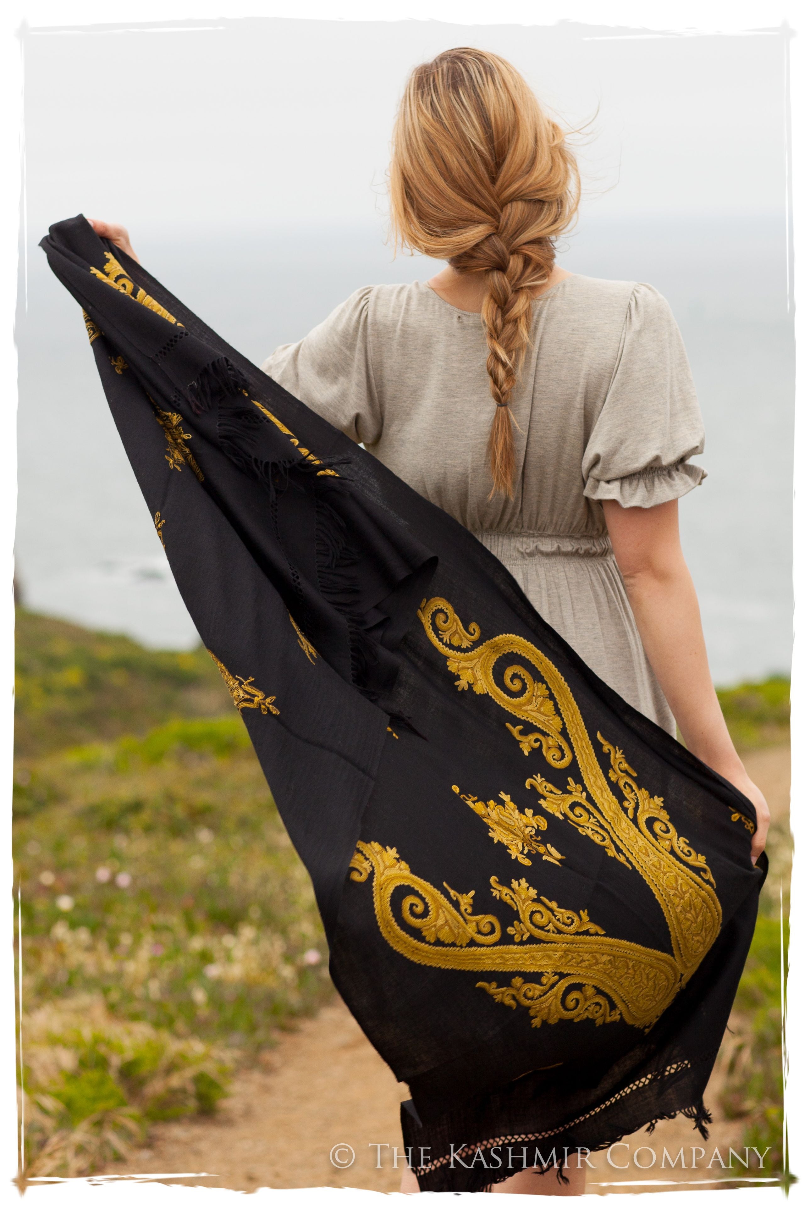 Oro Jaune d'amérique Royale Paisley Shawl