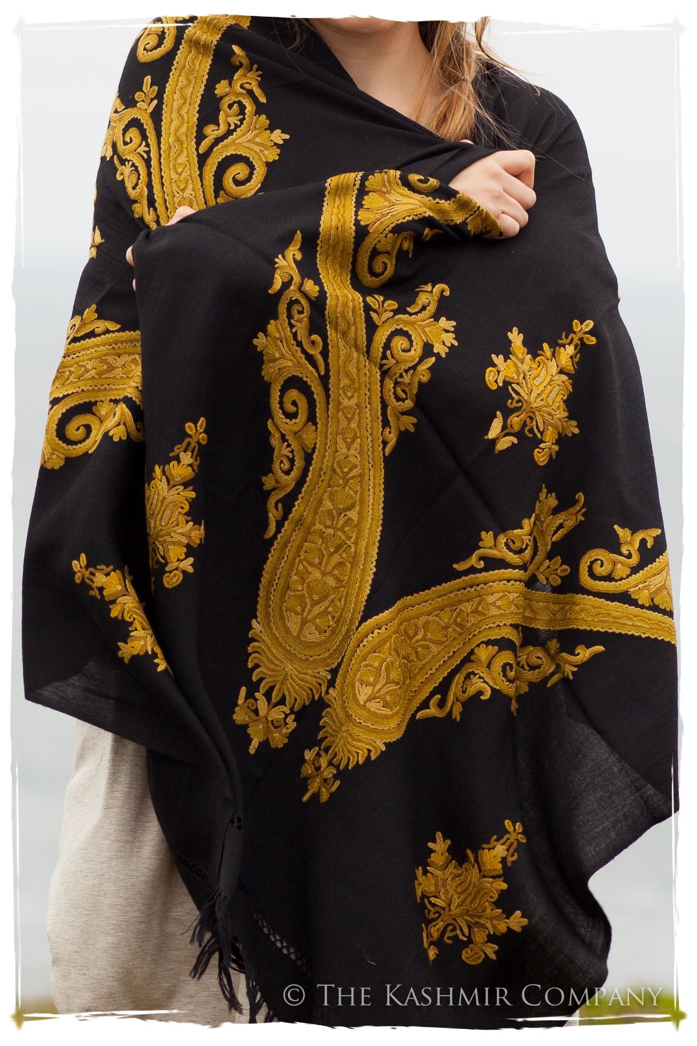 Oro Jaune d'amérique Royale Paisley Shawl