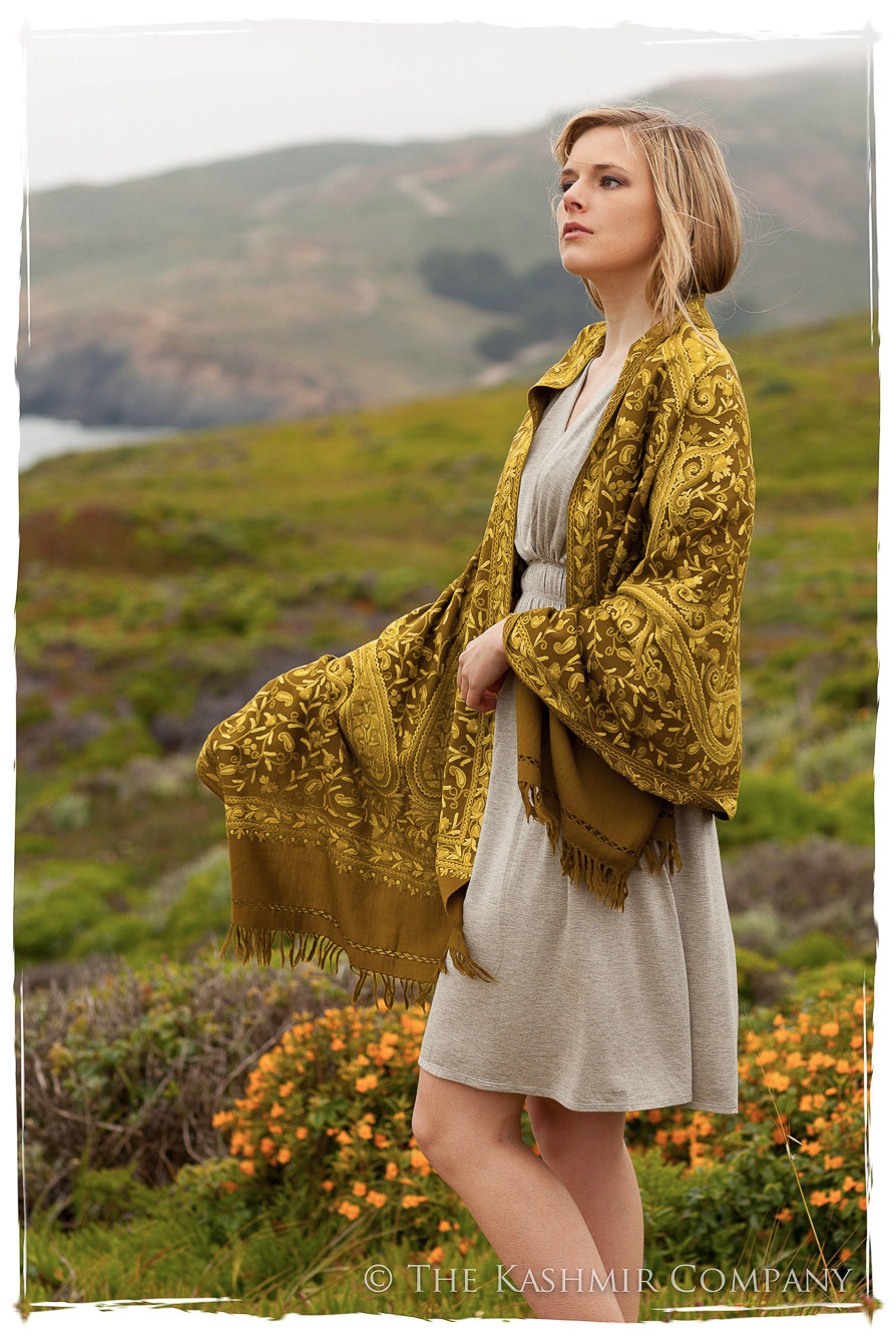 Rococo Mousse Verte Palais Antiquaires Shawl