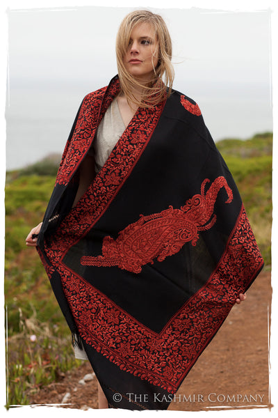 Rouille Frontiere Royale Paisly Noir Shawl