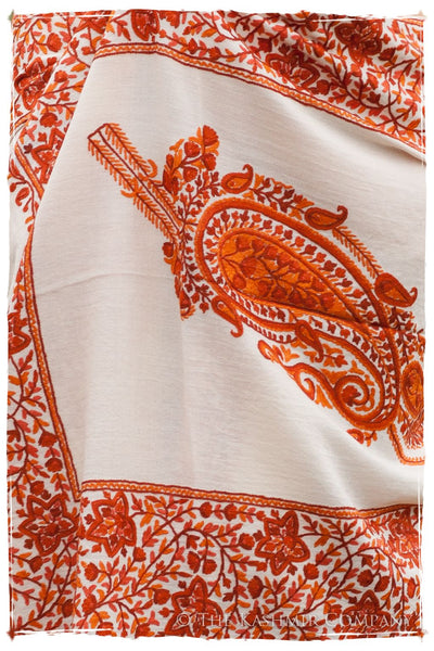 Rouille Frontiere Champs de Cuivre Royale Paisley Shawl