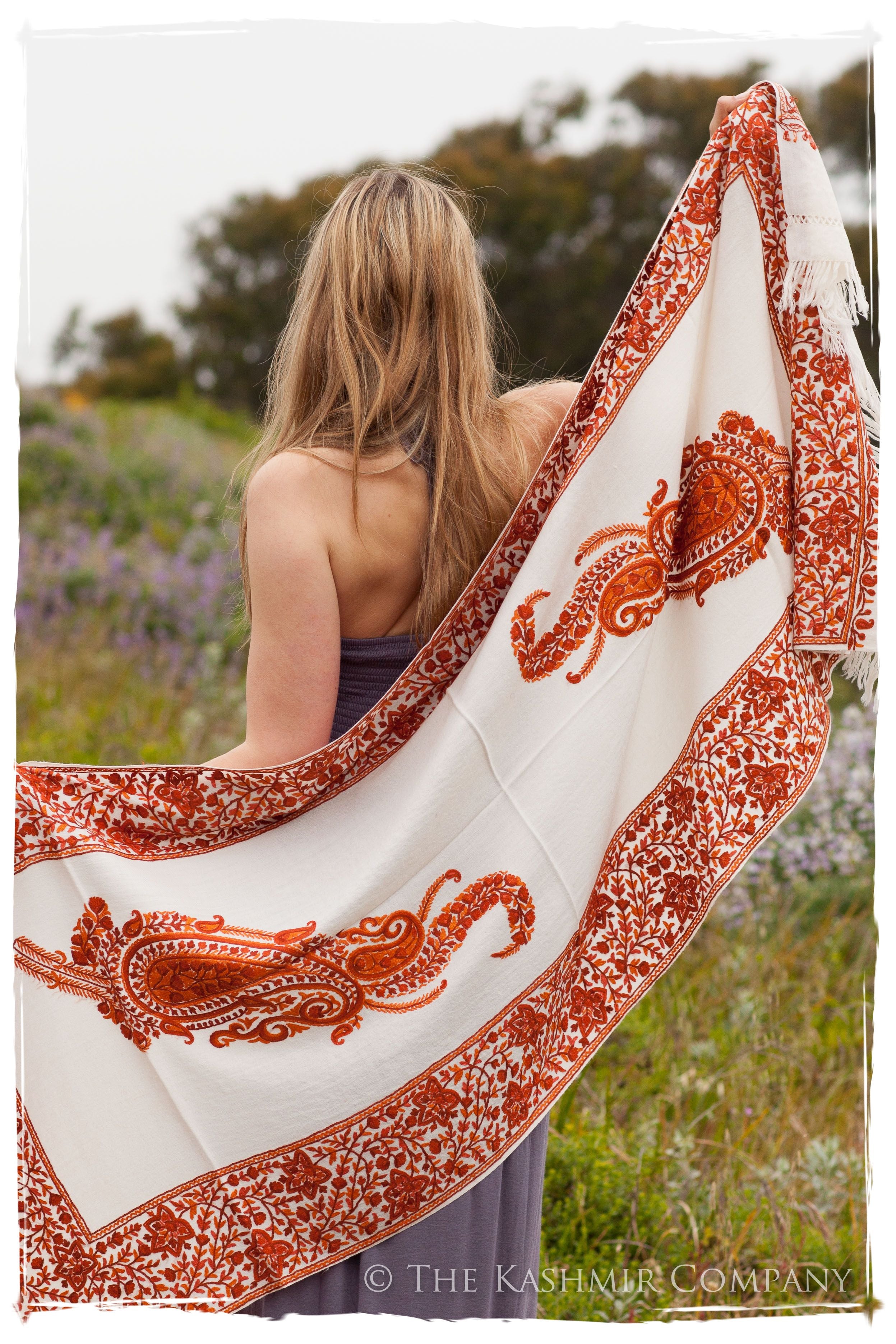 Rouille Frontiere Champs de Cuivre Royale Paisley Shawl