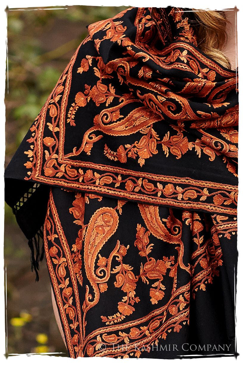 Rococo Sienna Paisley Antiquaires Shawl