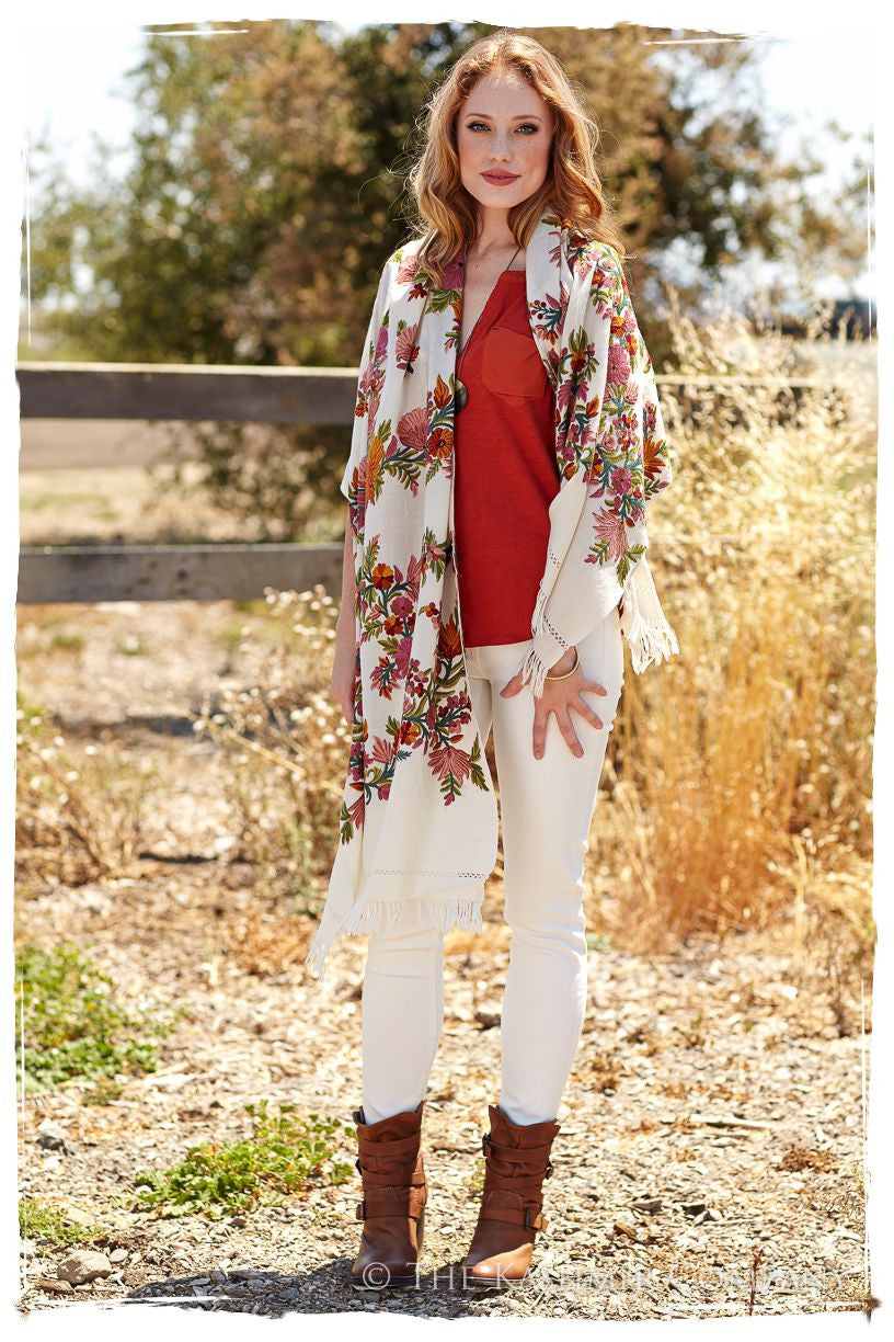 Jardin de Paris d'orchidee Shawl