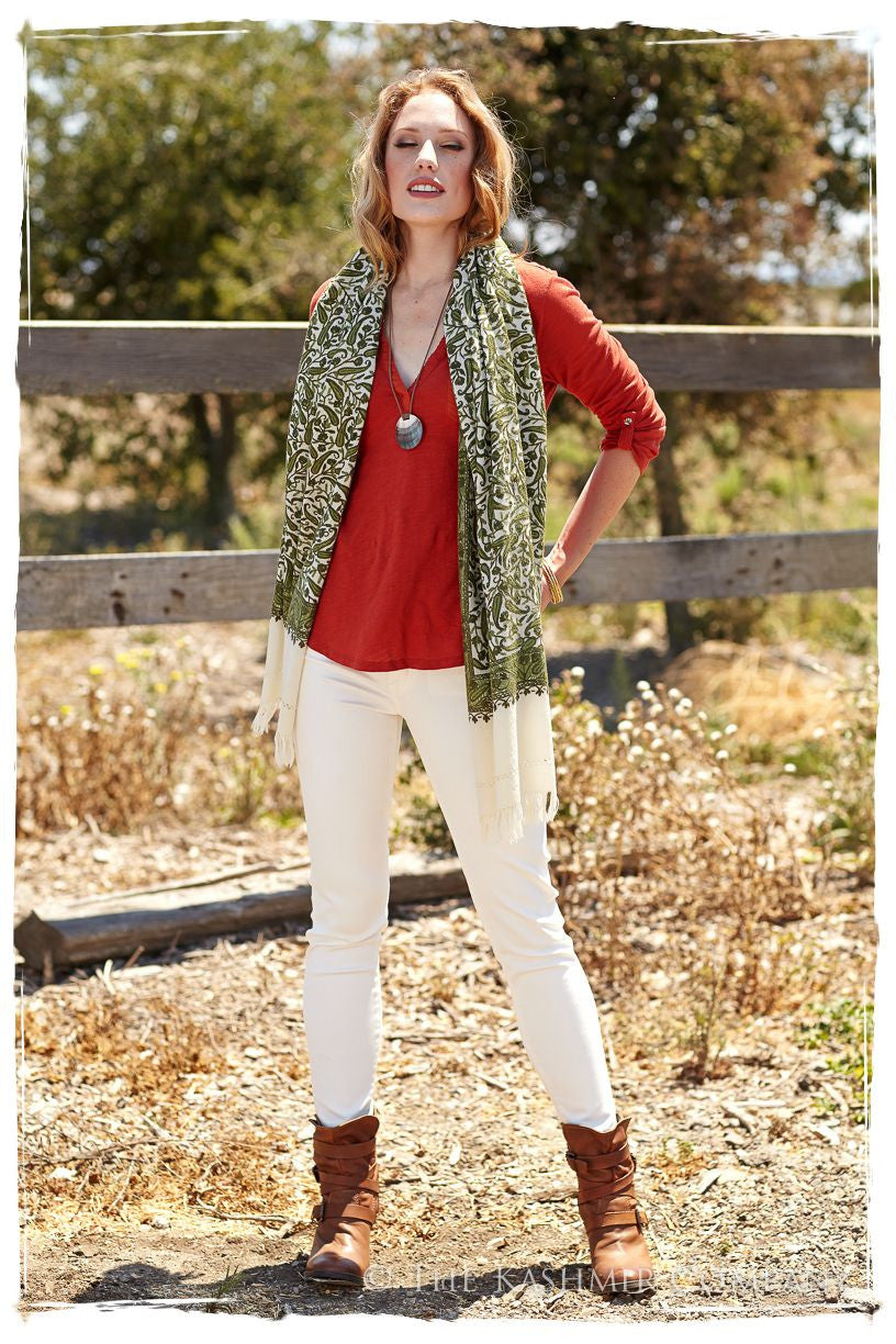 Prairie Francais Forest Paisley Shawl