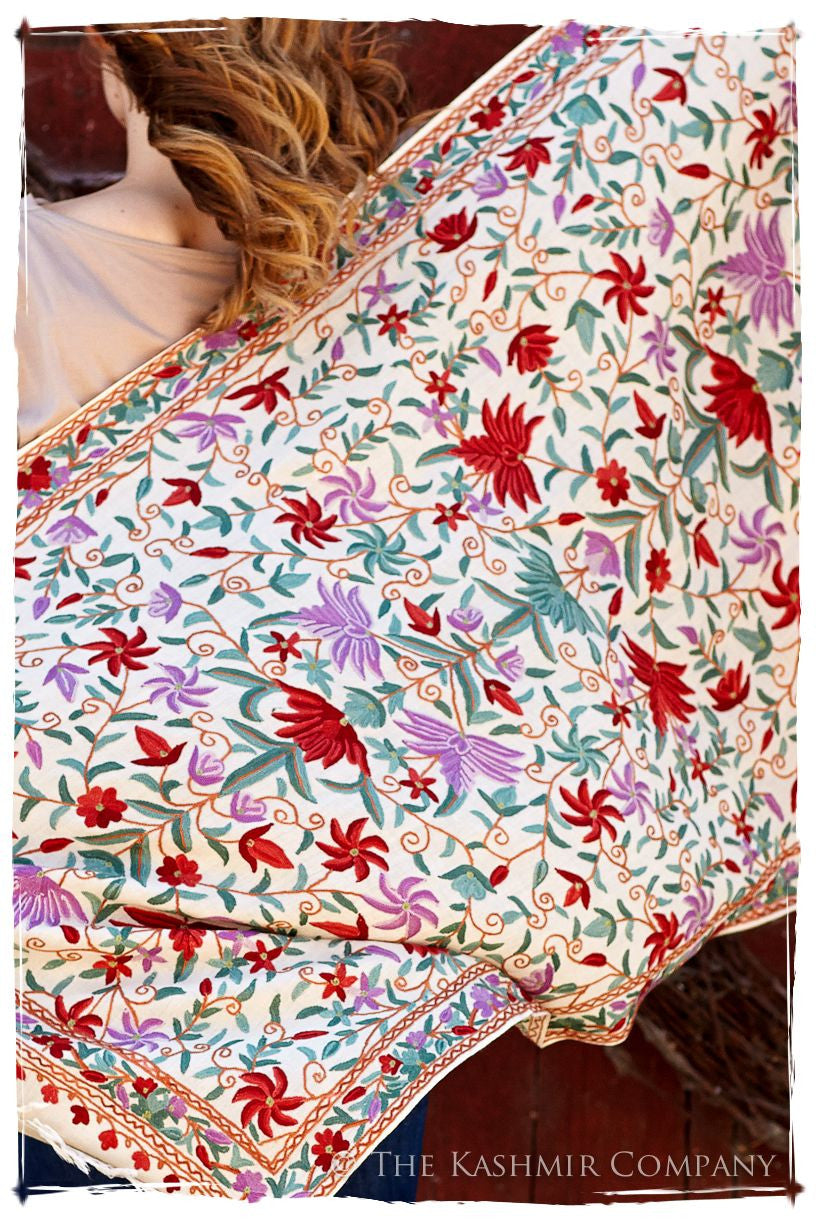 Jardin de Pourpre Notre Dame Shawl