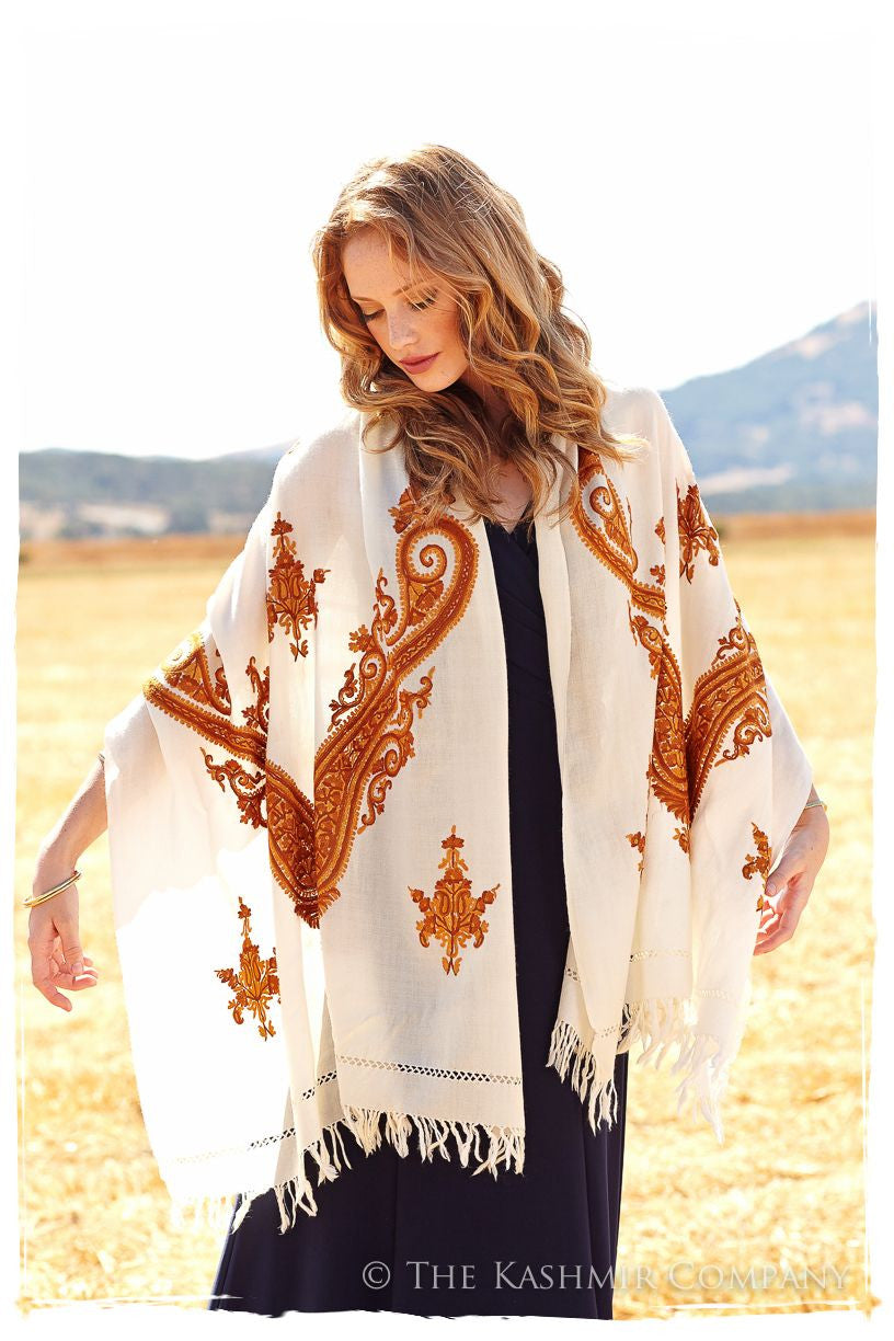 Copper d'Ivoire Paisley Shawl