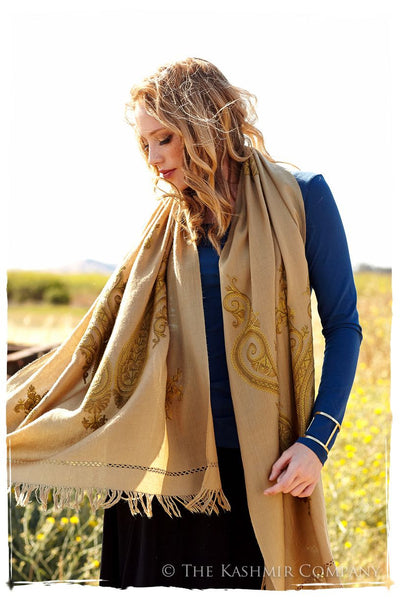 Bronze Brouillard Paisley Shawl