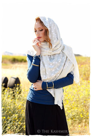 Champenois de Blanc Ivoire Shawl