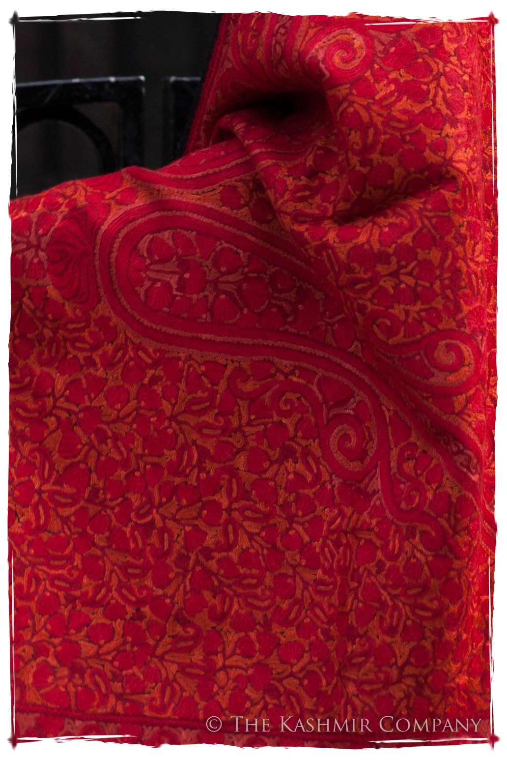 Rubis Rouge Joyaux Trésor Paisley Antiquaires Shawl