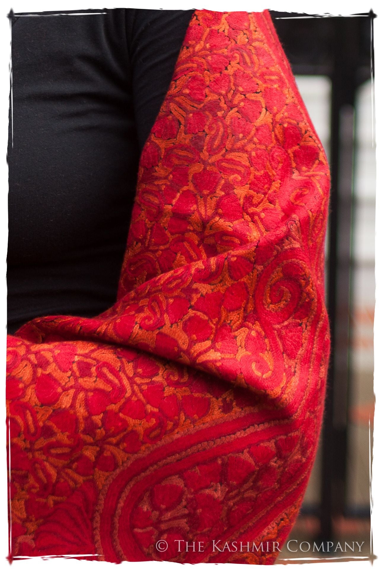 Rubis Rouge Joyaux Trésor Paisley Antiquaires Shawl