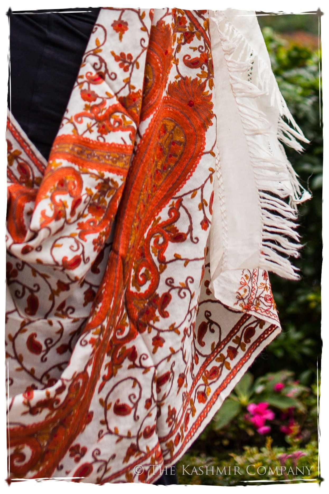 Rococo Oranj Ambere Royale Paisley Shawl
