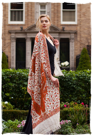 Rococo Oranj Ambere Royale Paisley Shawl