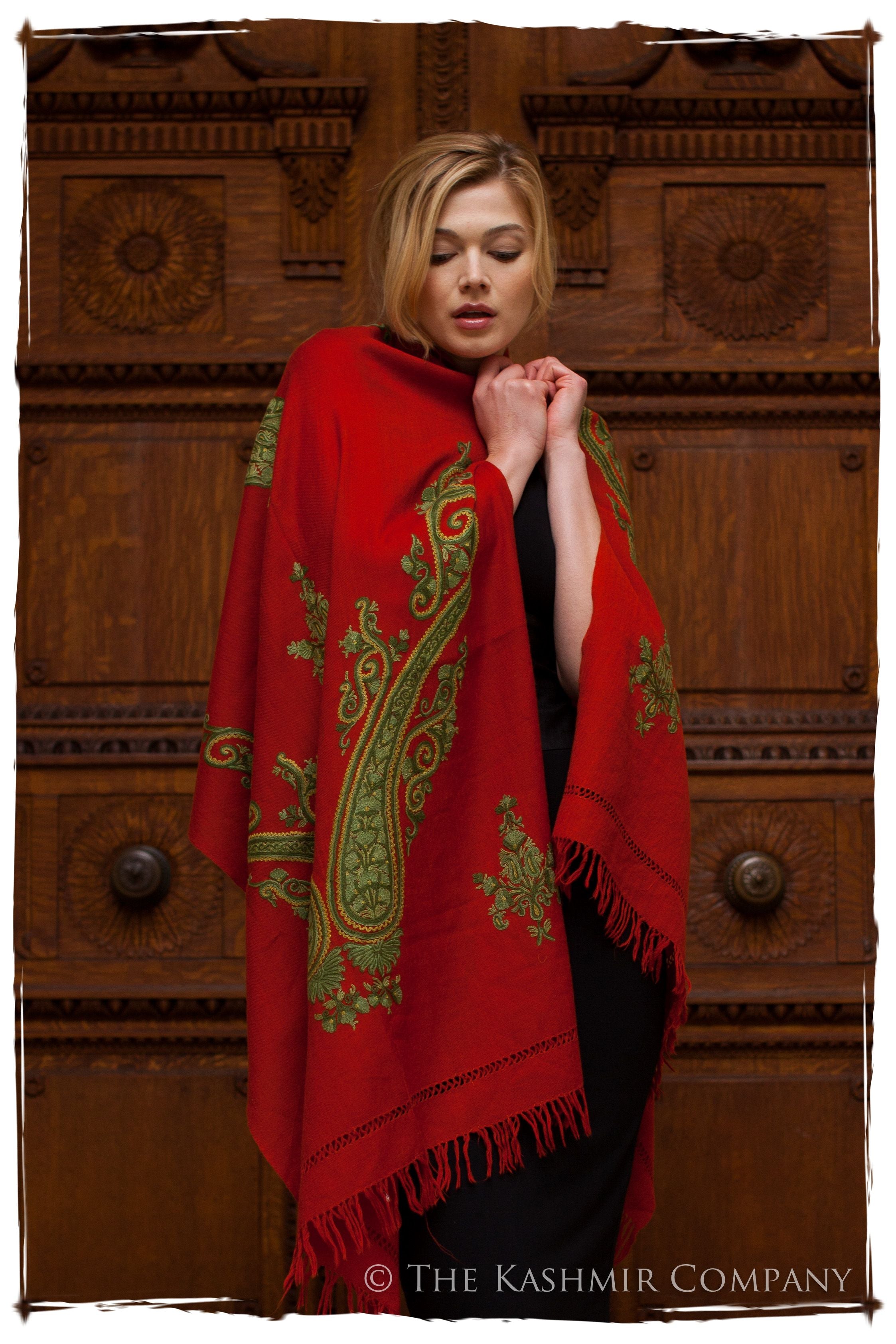Royale Rouge Paisley Shawl