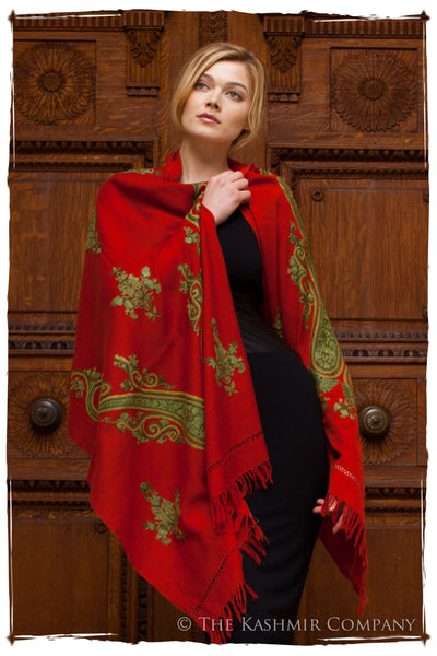 Royale Rouge Paisley Shawl