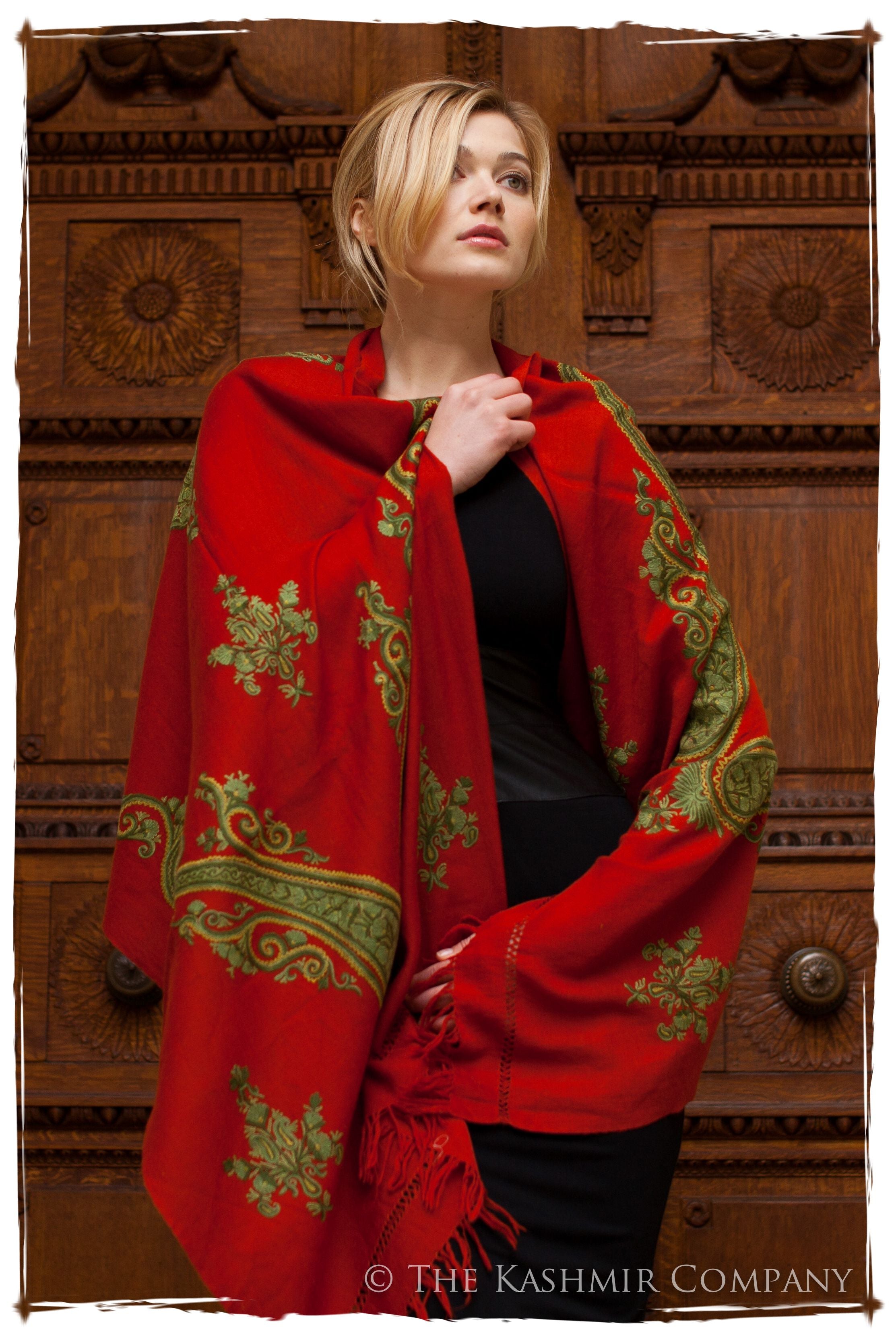 Royale Rouge Paisley Shawl
