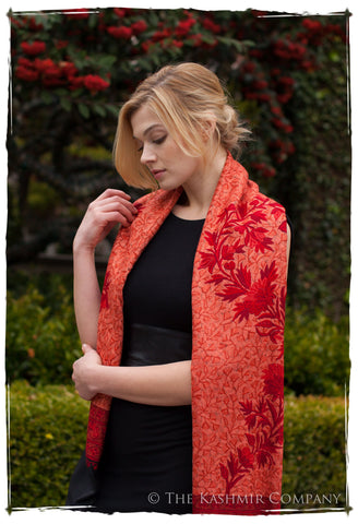 Jardin de Rouge Paisley Antiquaires Shawl