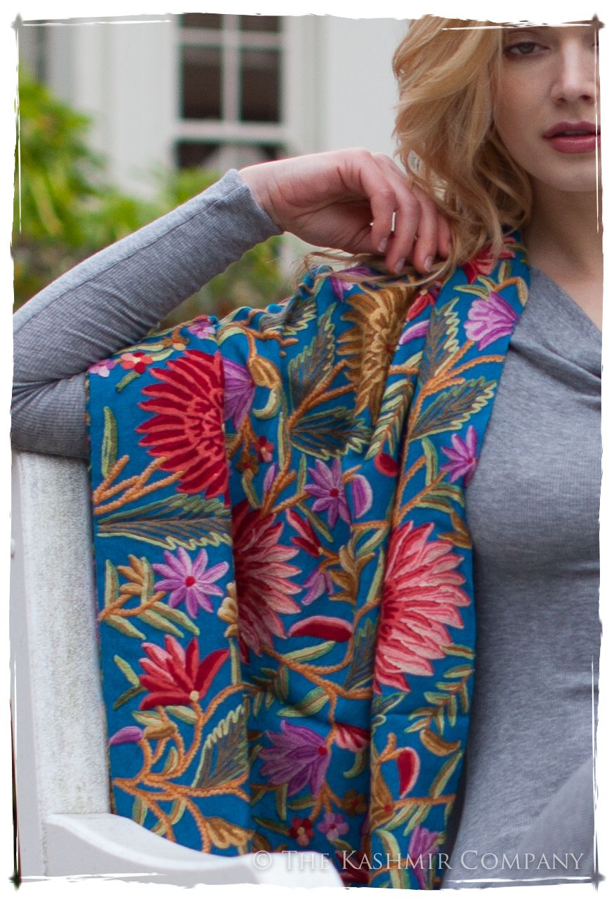 Fleur du Soleil Ocean Bleu Renoirs Dream Shawl