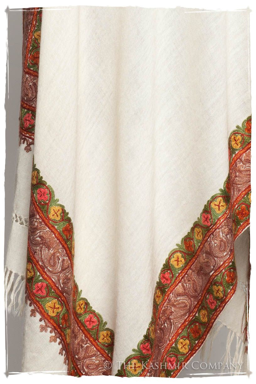 Trois Frontière Tuscany Ivoire Mascarade Shawl