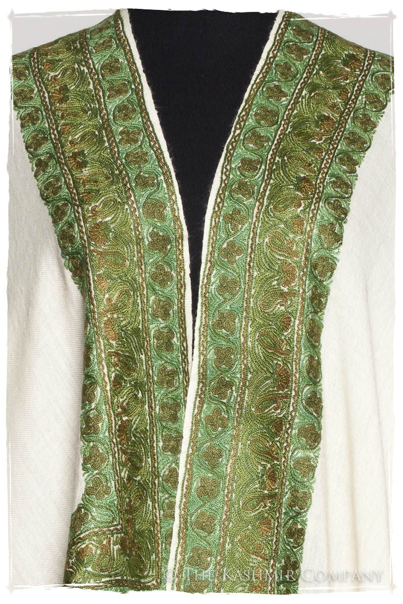 Trois Frontière Juniper Ivoire Mascarade Shawl