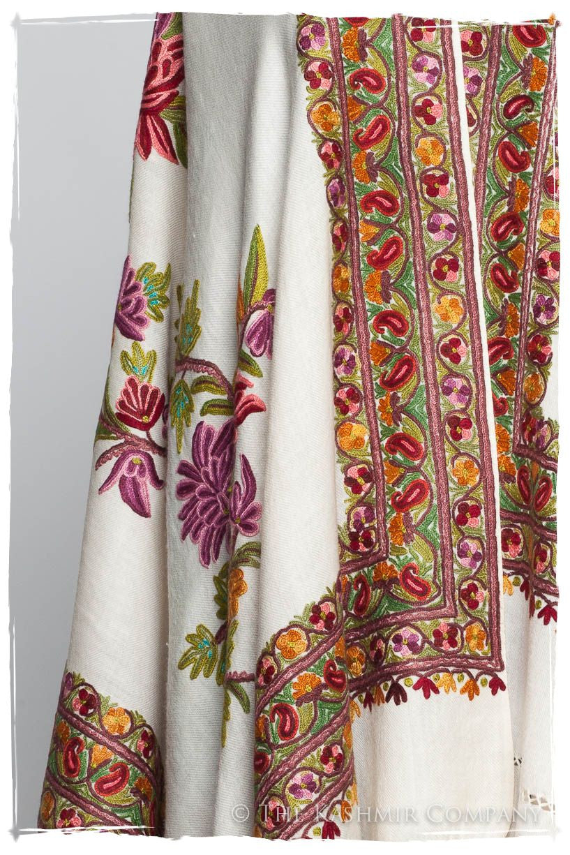 Trois Frontières Rose Rubis Ivoire Pauline Shawl