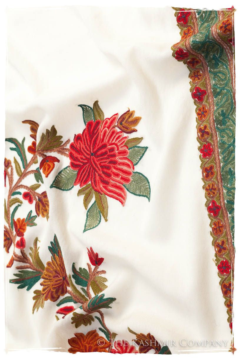 Trois Frontières Rose Organique Ivorie Pauline Shawl
