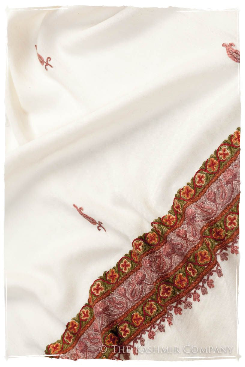 Orchidée Rose Trois Frontières Ivoire Gift Shawl