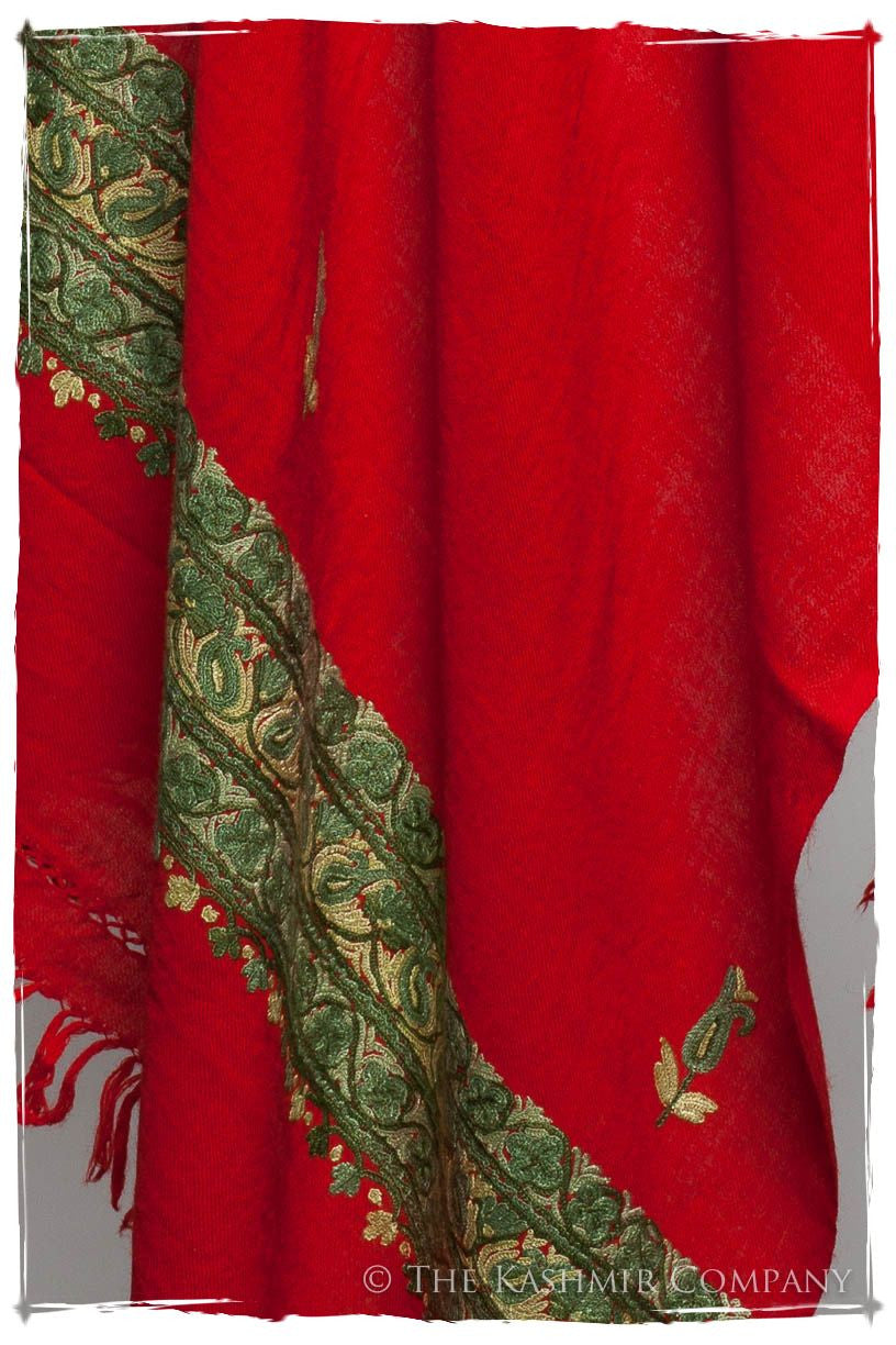 Aurora Rouge Trois Frontières Gift Shawl