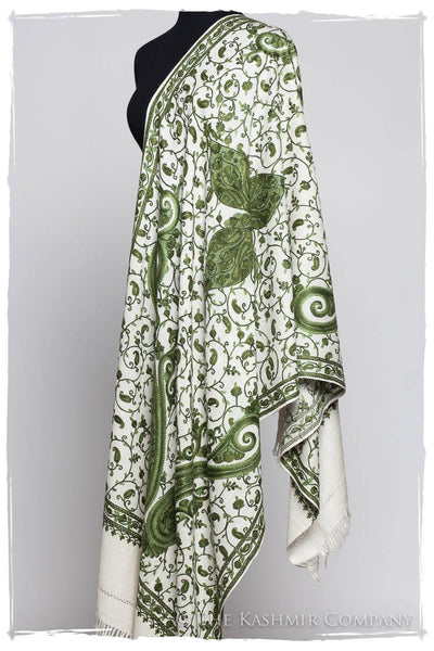 Rococo Emerald Royale Paisley Shawl