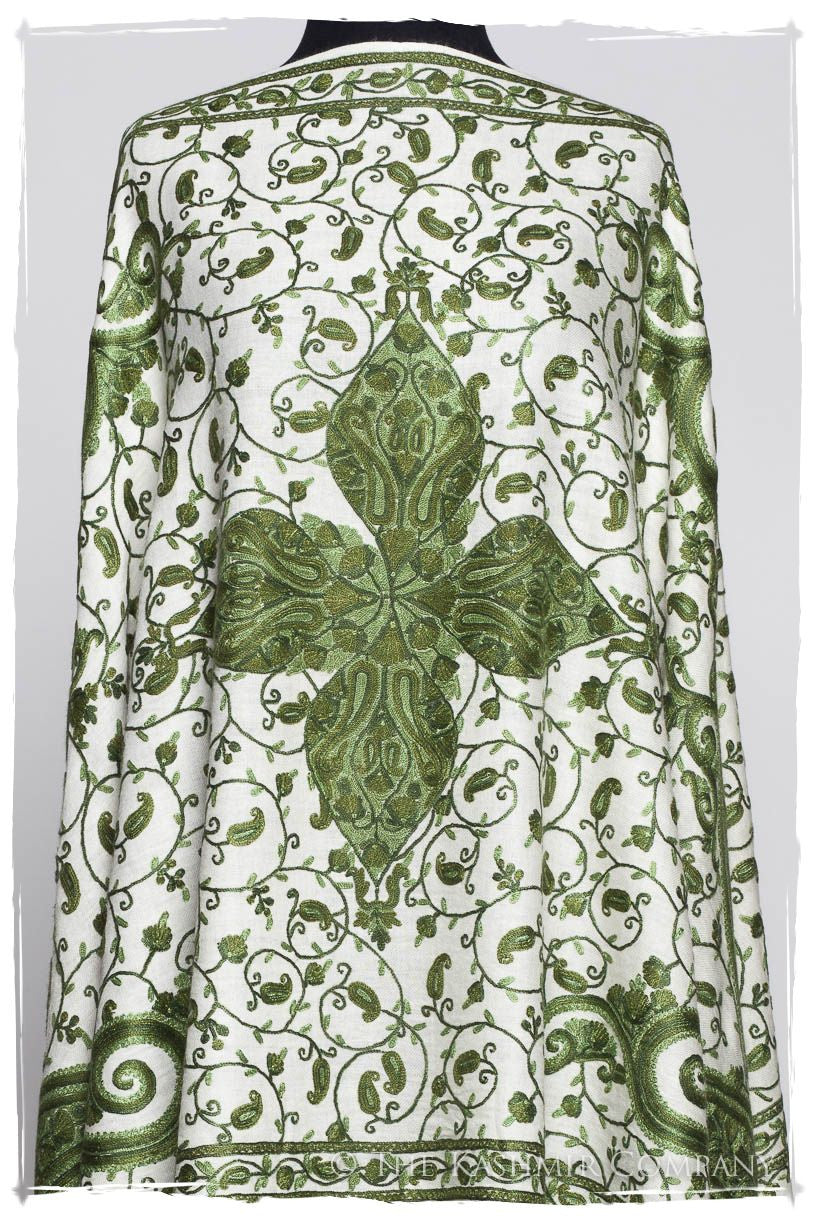 Rococo Emerald Royale Paisley Shawl