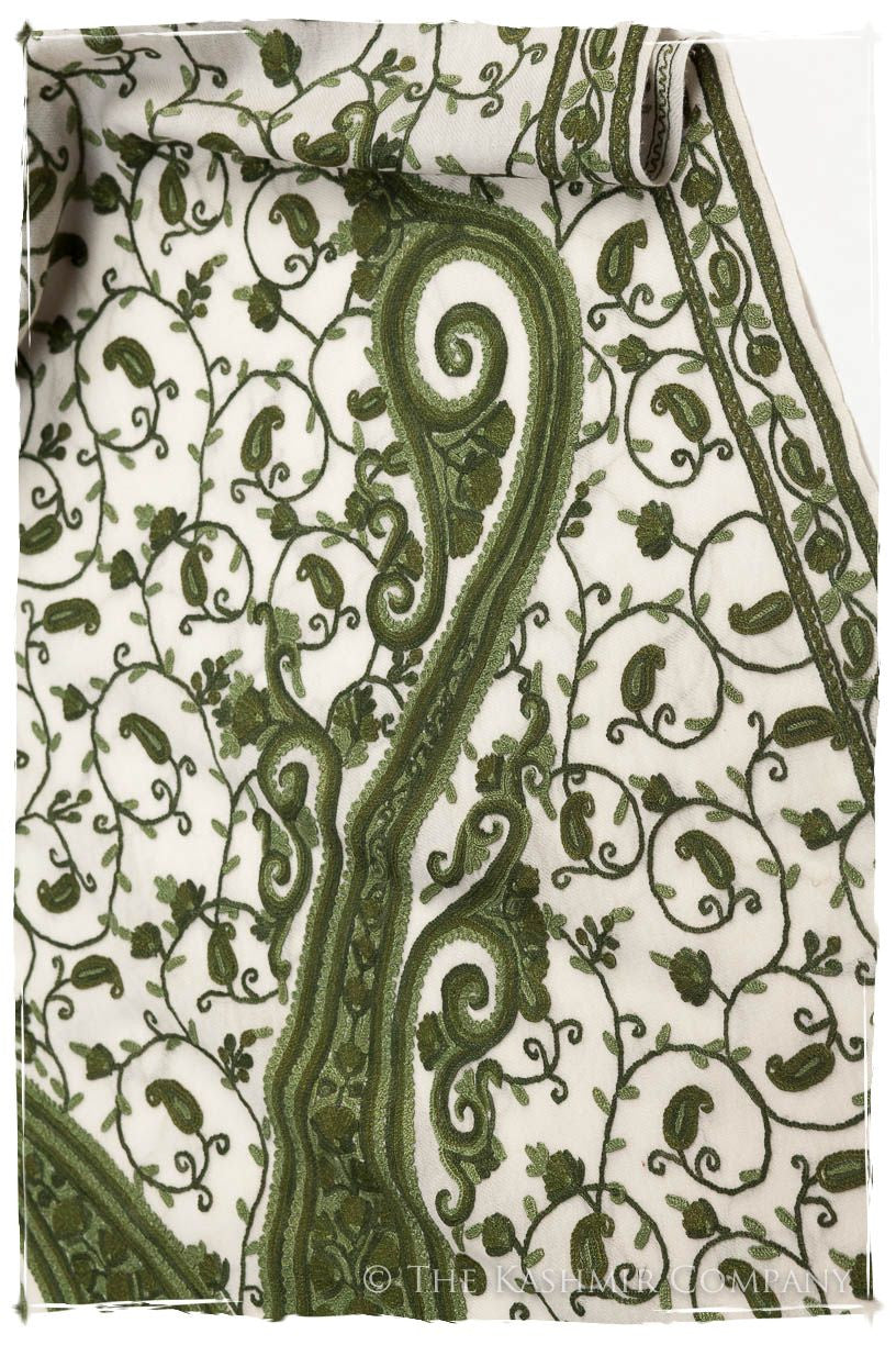 Rococo Emerald Royale Paisley Shawl