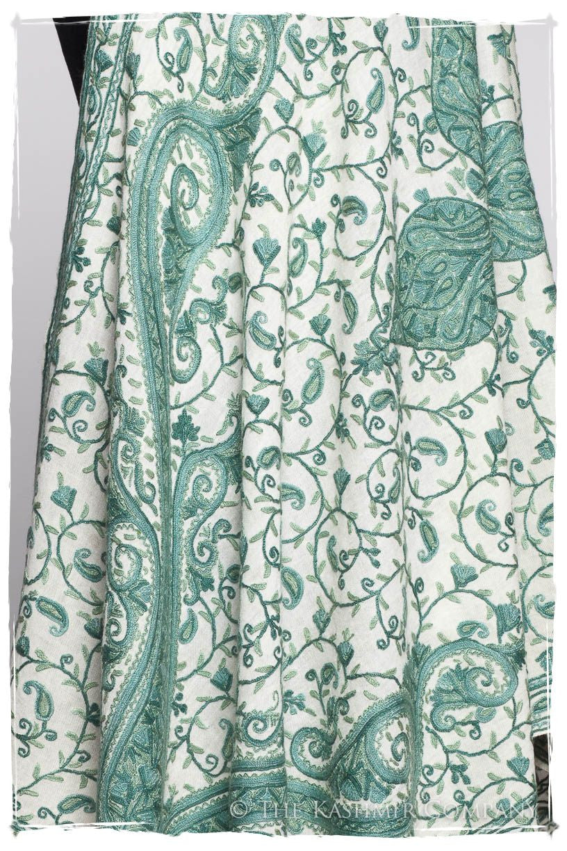 Opal Mist Royale Paisley Shawl