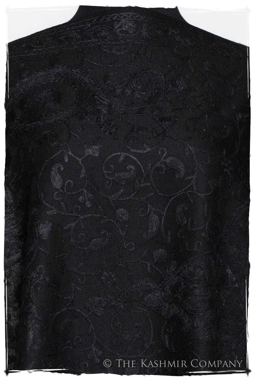 Onyx Bijou Royale Paisley Noir Shawl