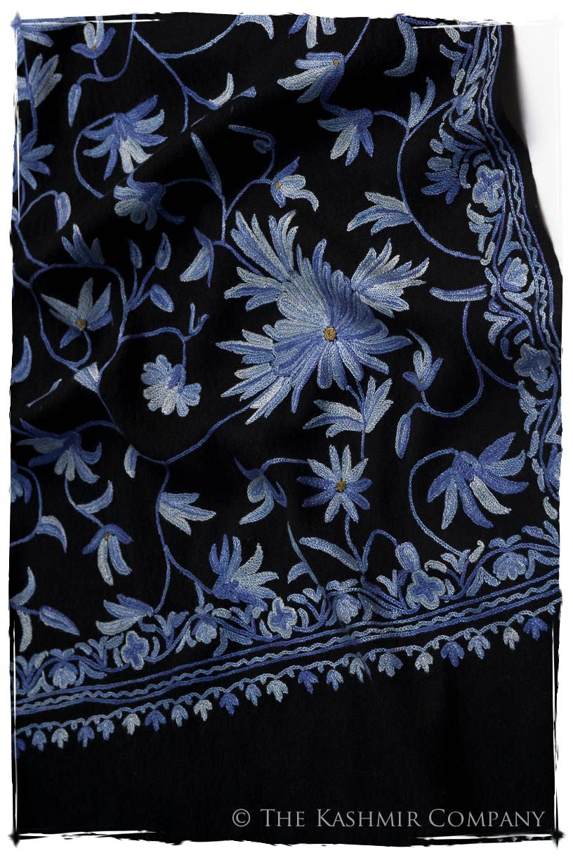 Bleu Jardin à Giverny Notre Dame Shawl