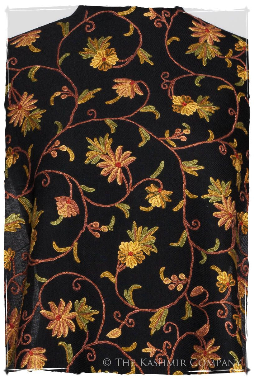 Henna Spice Jardin Antoinette Noir Shawl