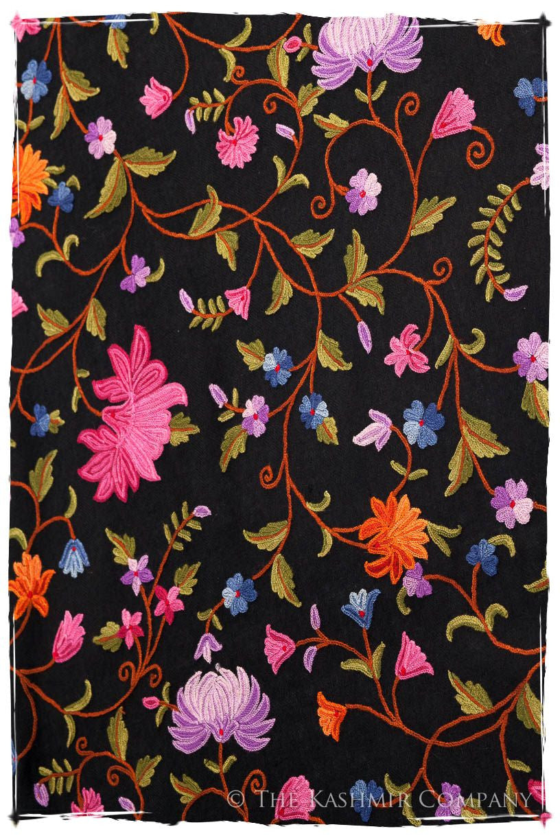 Lilac Orchid Jardin Antoinette Noir Shawl