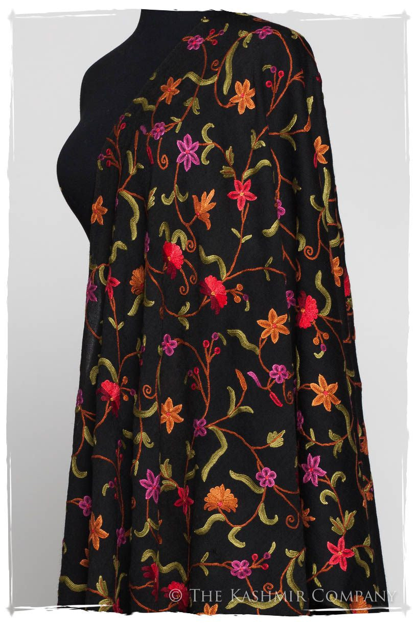 Clair Jardin Antoinette Noir Shawl